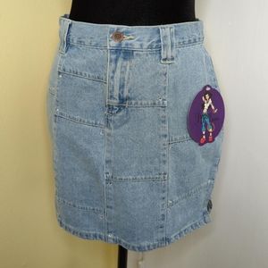 Bejeweled Denim Skirt